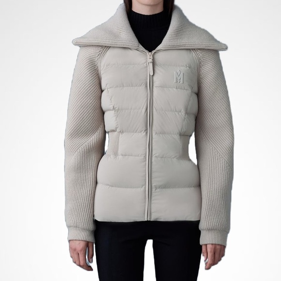 MACKAGE FOXY TRENCH M - BRAND NEW MIX MEDIA DOWN JACKET - Picture 2 of 9